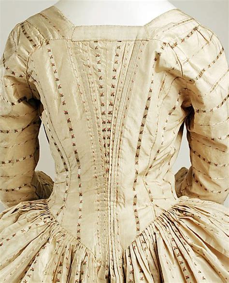 Robe à La Polonaise Date Ca 1775 Culture British Medium Silk
