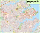 Large detailed map of Annapolis