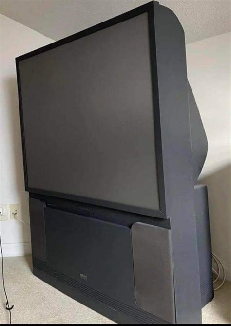 The Rear Projection Television That Households Had In The 90s And 2000s
