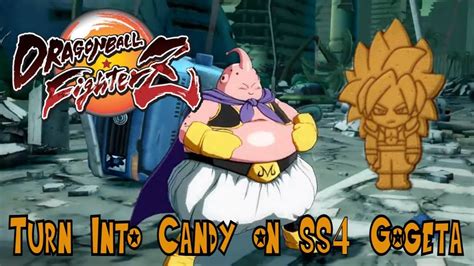 Dragon Ball Fighterz Majin Buu Turn Into Candy On Ss4 Gogeta Youtu Be Udox4pz3zte In