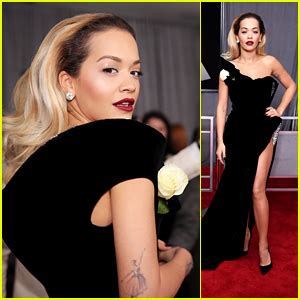 Rita Ora Looks Glamorous On The Red Carpet At Grammys