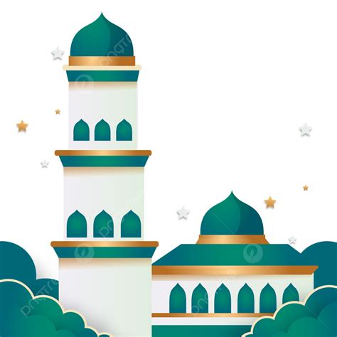 736 Background Masjid Hijau Png Free Download Myweb