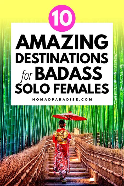 10 Best Solo Female Travel Destinations Nomad Paradise Female