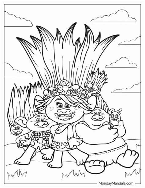 Coloring Pages Of Trolls Movie