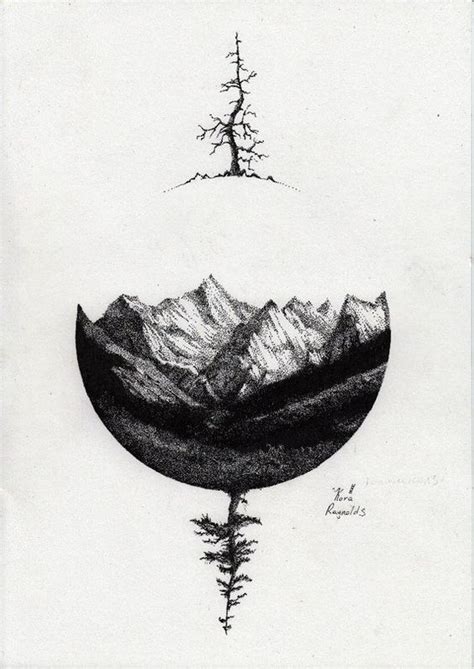 Learn to draw mountains with pen and ink wht step by step illustrated instructions and free templates to practice. Bewitching And Beautiful Black Ink Drawings To Bedazzle ...