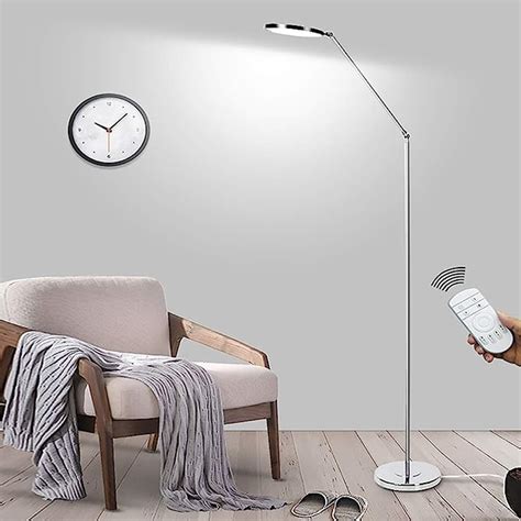 Led Floor Lamp Dimmable With Remote Control15w Super Bright Reading