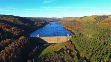 Ladybower Reservoir Dam In Derbyshire