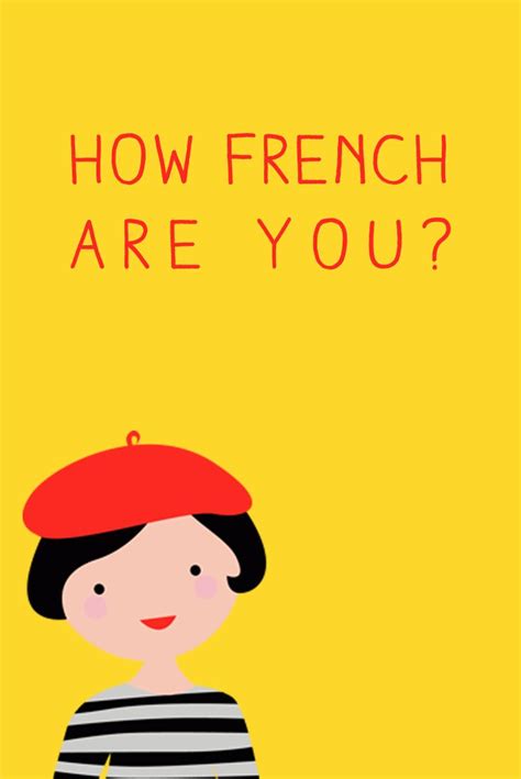 Quiz How French Are You French Classroom French Lessons Teaching