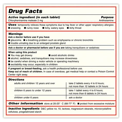 Otc Drug Facts Label Fda