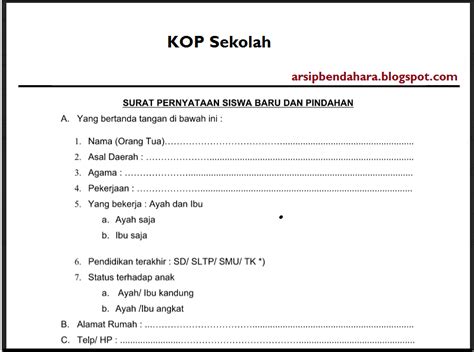 Menyajikan contoh surat pernyataan kerja, contoh surat pernyataan diri, contoh surat berikut ini contoh surat pernyataan kerja yang dibuat oleh calon pegawi pada saat akan masuk menjadi memberikan laporan tentang perkembangan siswa dan hasil try out siswa lewat email maupun. Download Contoh Surat Pernyataan Siswa Baru Dan Pindahan ...