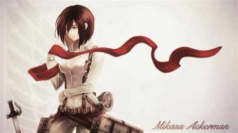 Fondos De Pantalla Shingeki No Kyojin Mikasa Ackerman Chicas Anime Anime 1600x900