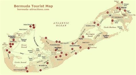 Bermuda Tourist Map Tourist Map Tourist Map