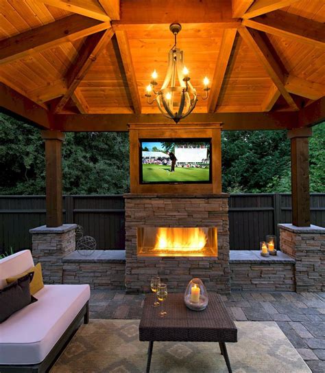 10 Small Covered Patio With Fireplace Decoomo