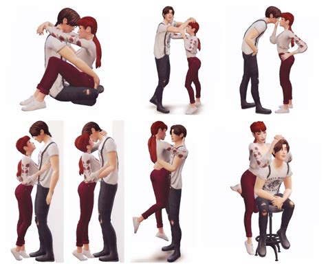 High And Low Poses Sims 4 Couple Poses Sims 4 Piercings Sims 4 Characters