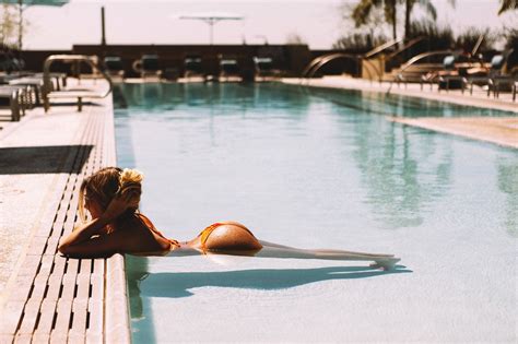 Wallpaper Ass Tanned Swimming Pool Bikini Wet Body