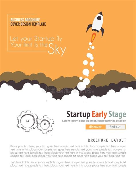Startup Landing Webpage Or Corporate Design Covers Stock Vector