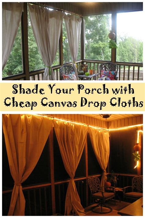Bring Some Shade To Your Porch With Cheap Canvas Drop