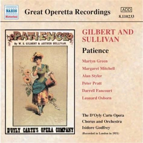 Attempted Bloggery Album Review Gilbert And Sullivans Patience 1951