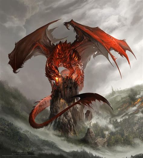 70 Stunning Fantasy Arts Red Dragon Look At And Places