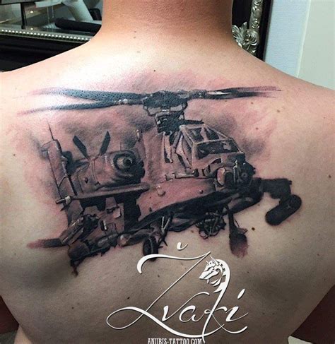 Realistic Military Helicopter Tattoo Tattoos Pinterest