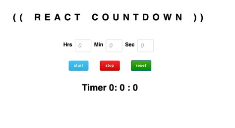 Countdown Timer In React Magenaut