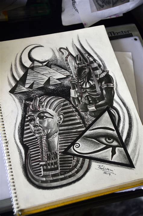 egyptian tattoo drawings