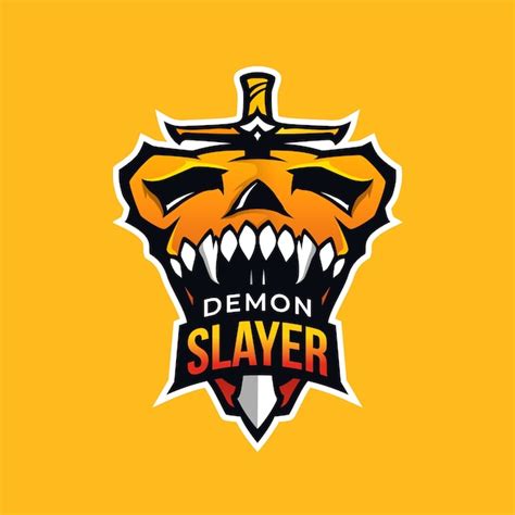 Logotipo De La Mascota De Demon Slayer Vector Gratis