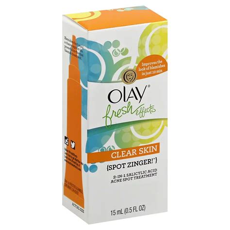 Olay Fresh Effects Clear Skin 2 In 1 Acne Spot Treatment Shop Bath