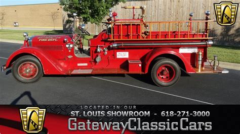 1935 Central Fire Truck Gateway Classic Cars St Louis 6573 Youtube