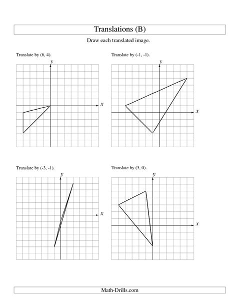 There are 7 activity slides and 1 anchor chart slide. 7 Best Images of Geometry Translations Worksheet ...