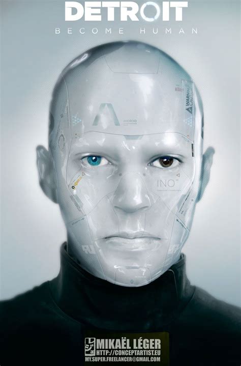 Light Android Face Art Detroit Become Human Art Gallery