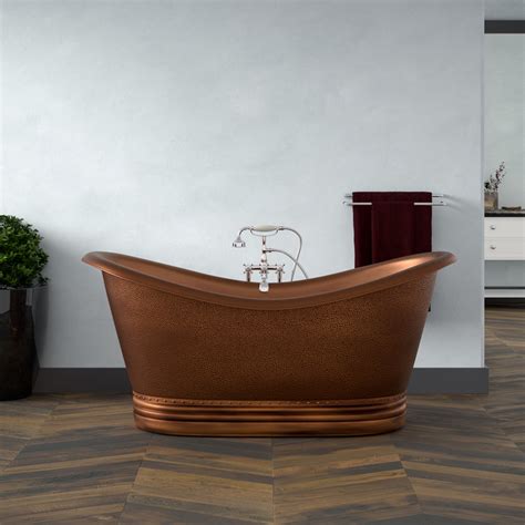 Allegro 66″ Copper Double Slipper Tub — Barclay Products Limited