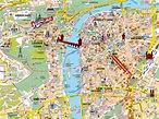 Map of Prague, Czech Republic