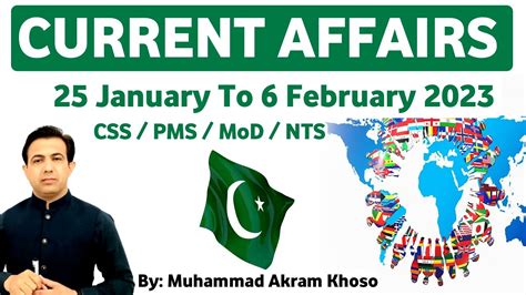 Current Affairs Of January And February Fpsc Spsc Css Mpt Pms
