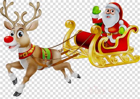 96 Best Ideas For Coloring Santa Reindeer Png