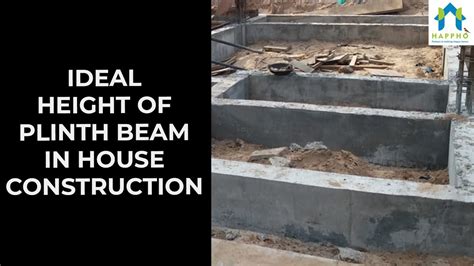 What Is A Plinth Beam And Its Ideal Height In House Construction Youtube