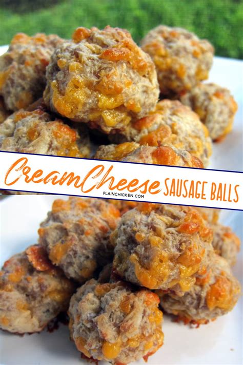 He has made this recipe with many… Cream Cheese Sausage Balls - this recipe will change the way you make sausage ball forever ...