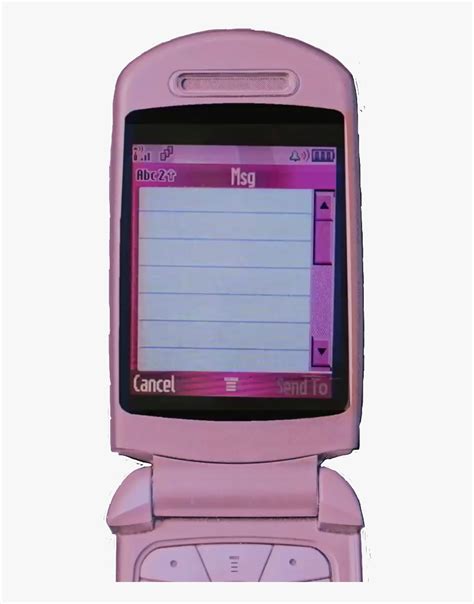 Ooh Pretty 🤩 Pink 2000s Flip Phone Hd Png Download Transparent Png
