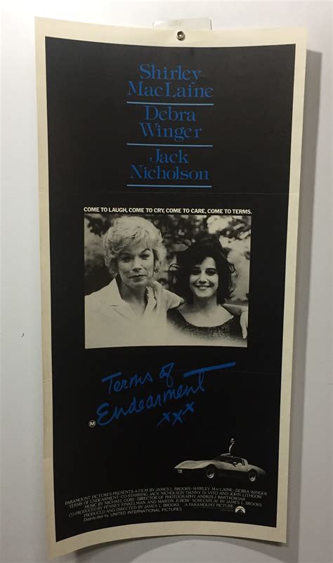 Original Daybill Movie Poster Terms Of Endearment Type B Maclaine
