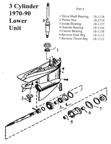 Mercury 50 Hp Lower Unit Parts Diagram