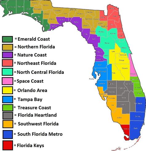 Northeast Florida County Map