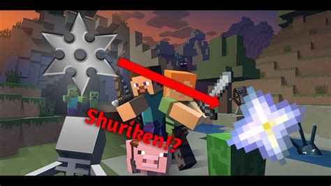 How To Make Shurikens In Minecraft Youtube