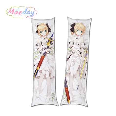 Japan Anime Fate Stay Night Saber Sublimation Print Long Pillow Cases