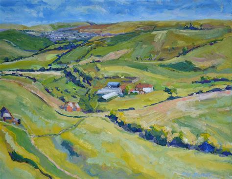 Farm on the Downs - Sid Sutton - Association of Sussex Artists
