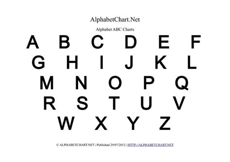 Uppercase Bold Alphabet Letter Chart In Pdf Printable Alphabet