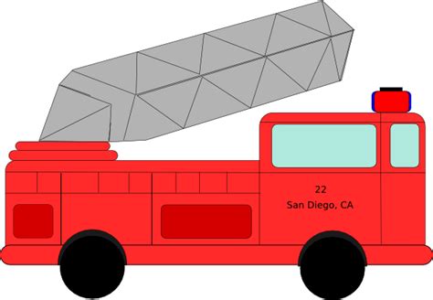 Fire Truck 22 Clip Art At Vector Clip Art Online Royalty