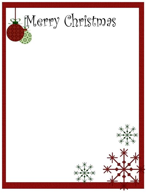 Printable Christmas Stationery To Use For The Holidays Christmas