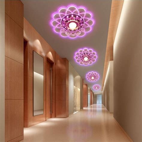 #polyvore #home #lighting #ceiling lights #multi color lights #wall mounted lights #multi colored lights #round pendant light #metal #mine #multi color lights #christmas lights #room #decoration. Modern Crystal LED Ceiling Lighting Living Room Home ...