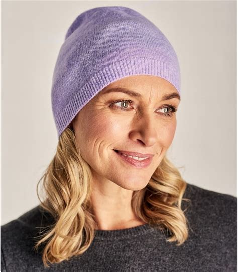 Sweet Lavender Womens Pure Cashmere Hat Woolovers Us