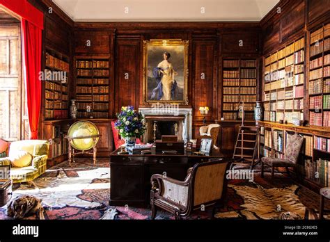 Beautiful Old Style And Classy Office Room With A Lot Of Old Books A